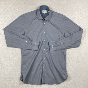 Ted Baker Shirt‎ Mens 15.5-34/35 Blue Endurance Preppy Party Workwear Office